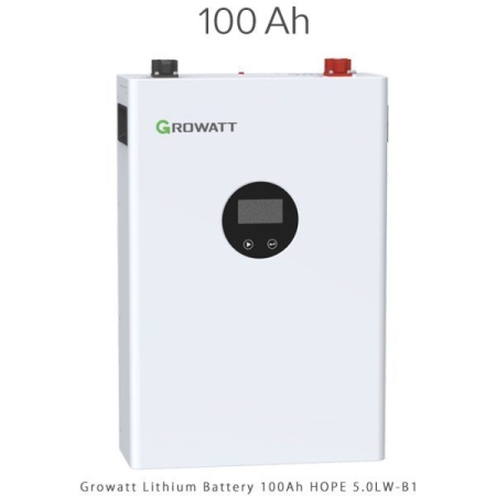 باتری لیتیومی گرووات ۵ کیلووات دیواری 100Ah مدل B1